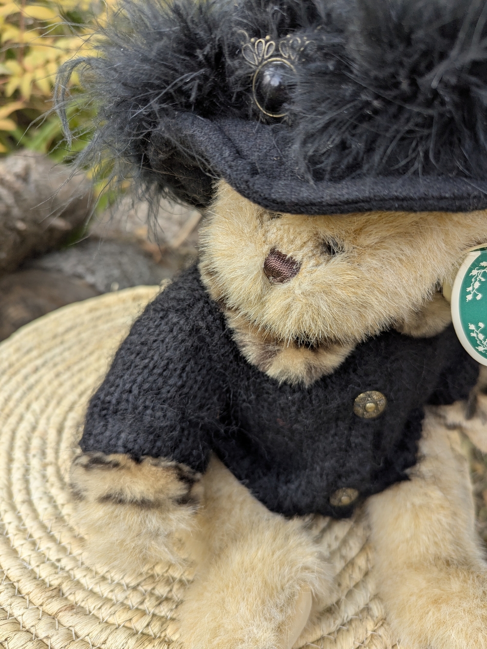 Bearington Collection Selena Plush Cat Vintage Whimsigoth Mob Wife Dark Coquette - Picture 7 of 17